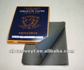 fine silicon carbide latex wet abrasive mirka sand paper for glass