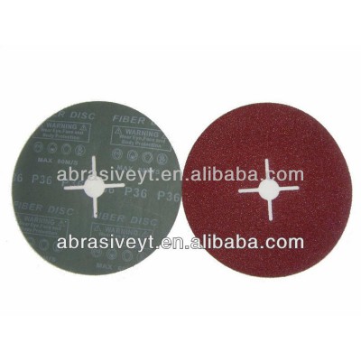 aluminum oxide /silicon carbide abrasive sanding fiber disc