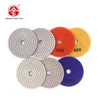 Engineered stone polishing pad - wet or dry use